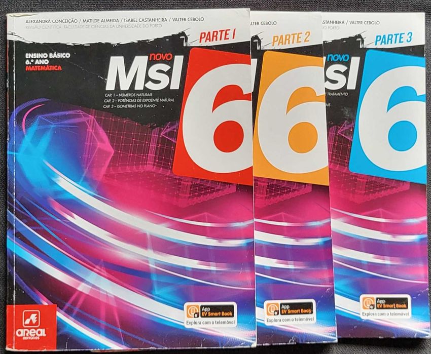 Manual Matemática 6 ano MSI 3 volumes