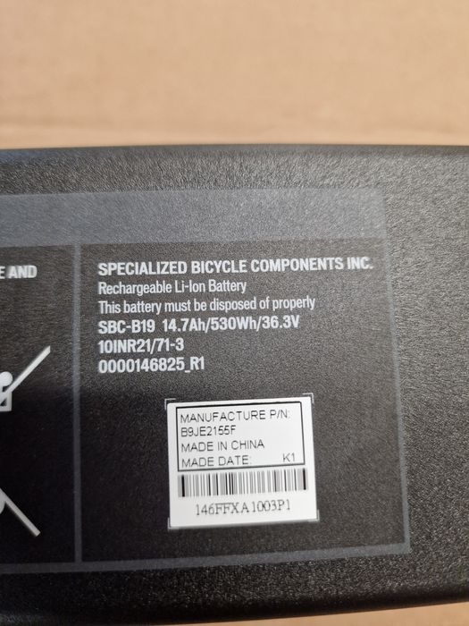 Bateria Specialized U2-530Wh, SBC-B19  vado, como,tero