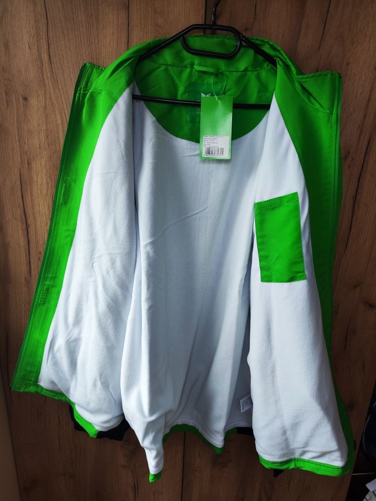 Kurtka sportowa ocieplana polarem Erima, rozmiar XXXL, odpinane rękawy