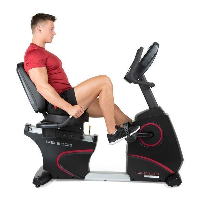 Rower poziomy treningowy stacjonarny FINNLO MAXIMUM RB 8000