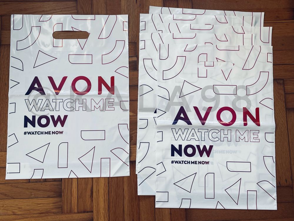 AVON Torebki / Reklamówki kolekcjonerskie foliowe Watch Me Now