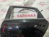 Дверь задняя левая kia forte, цвет черный, царапины