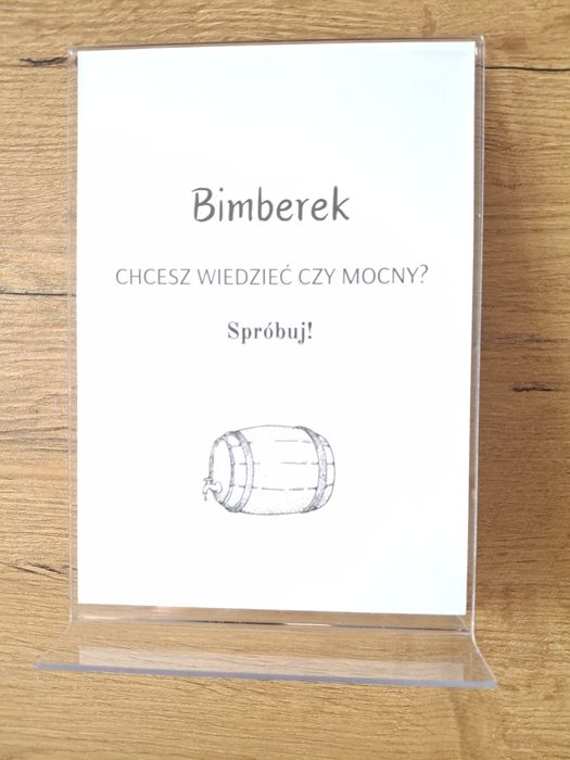 Stojaki akrylowe weselne A5