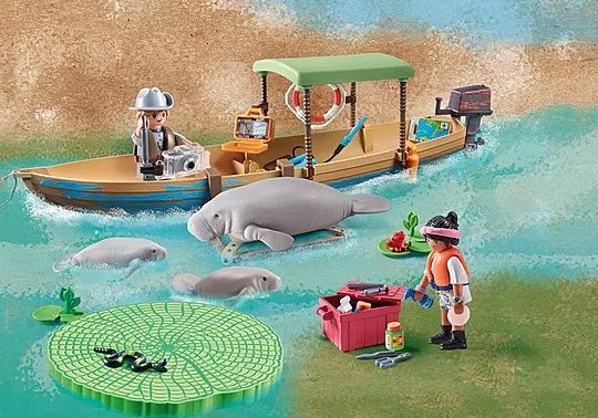 Playmobil Wiltopia - Passeio de Barco com os Manatins