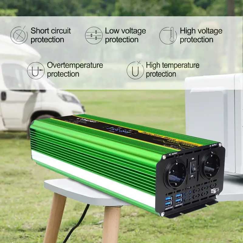 Inwerter czystej fali sinusoidalnej 4000 W  8000W AC   12 V lub 24 v