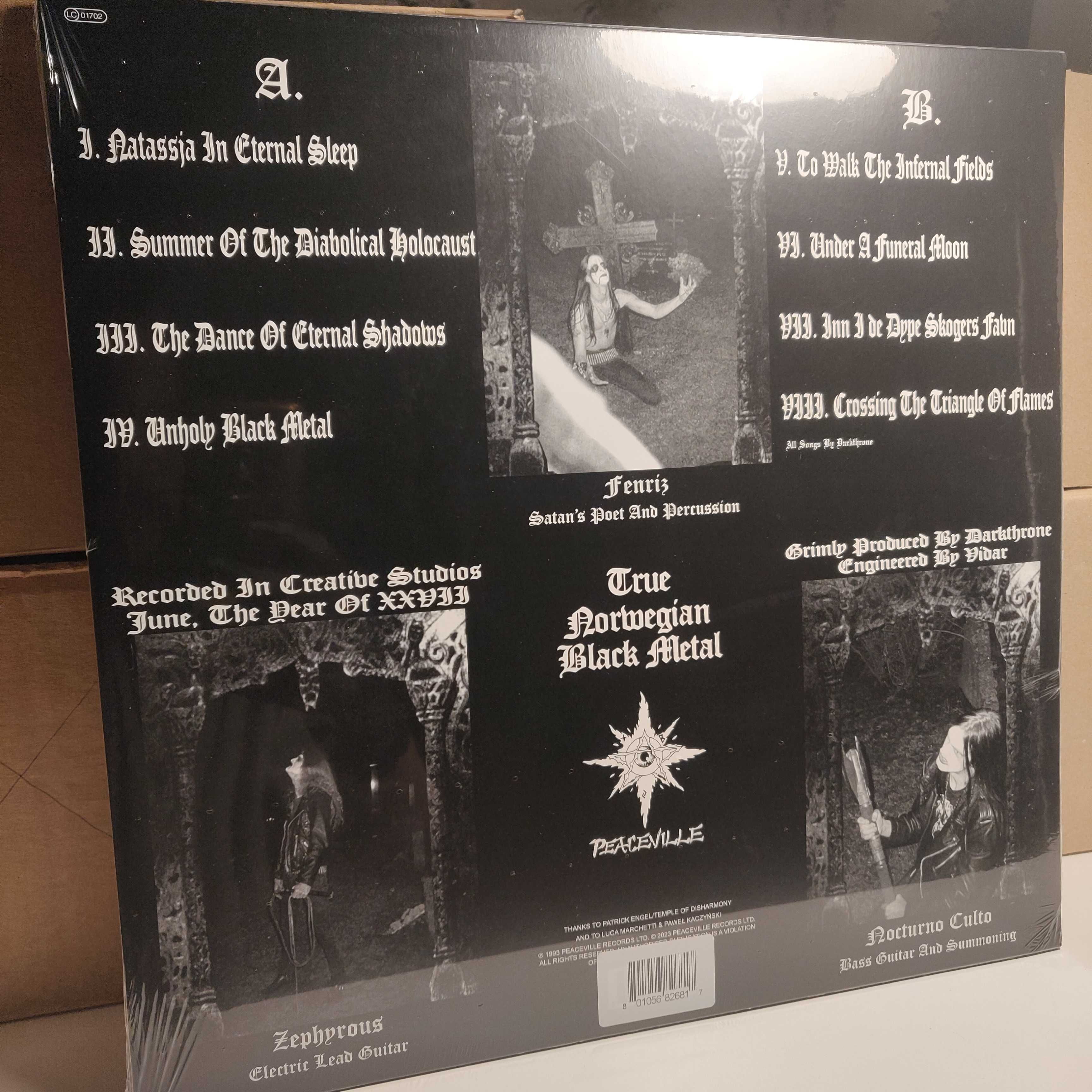 Лімітований вініл Darkthrone (1993/2023). Black Metal