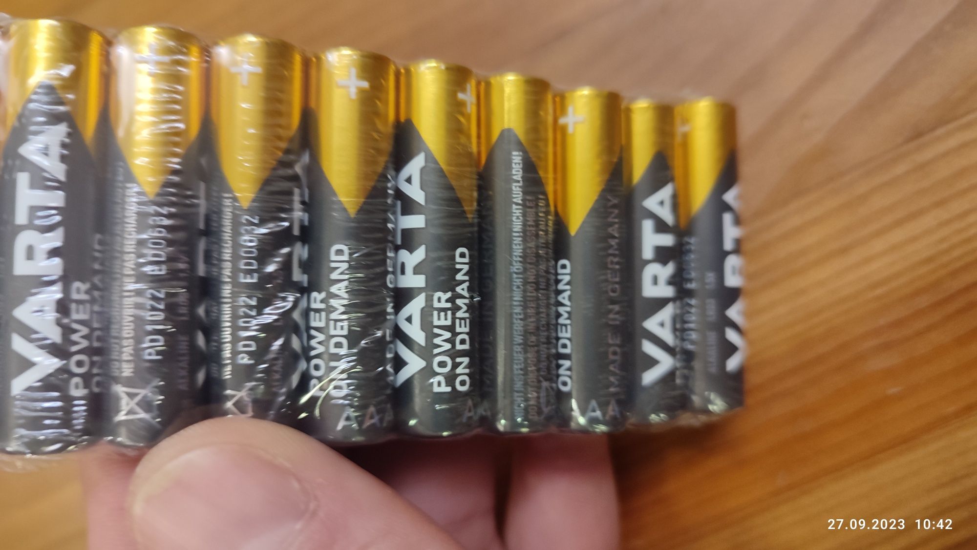 Батарейки varta AAA оригинал