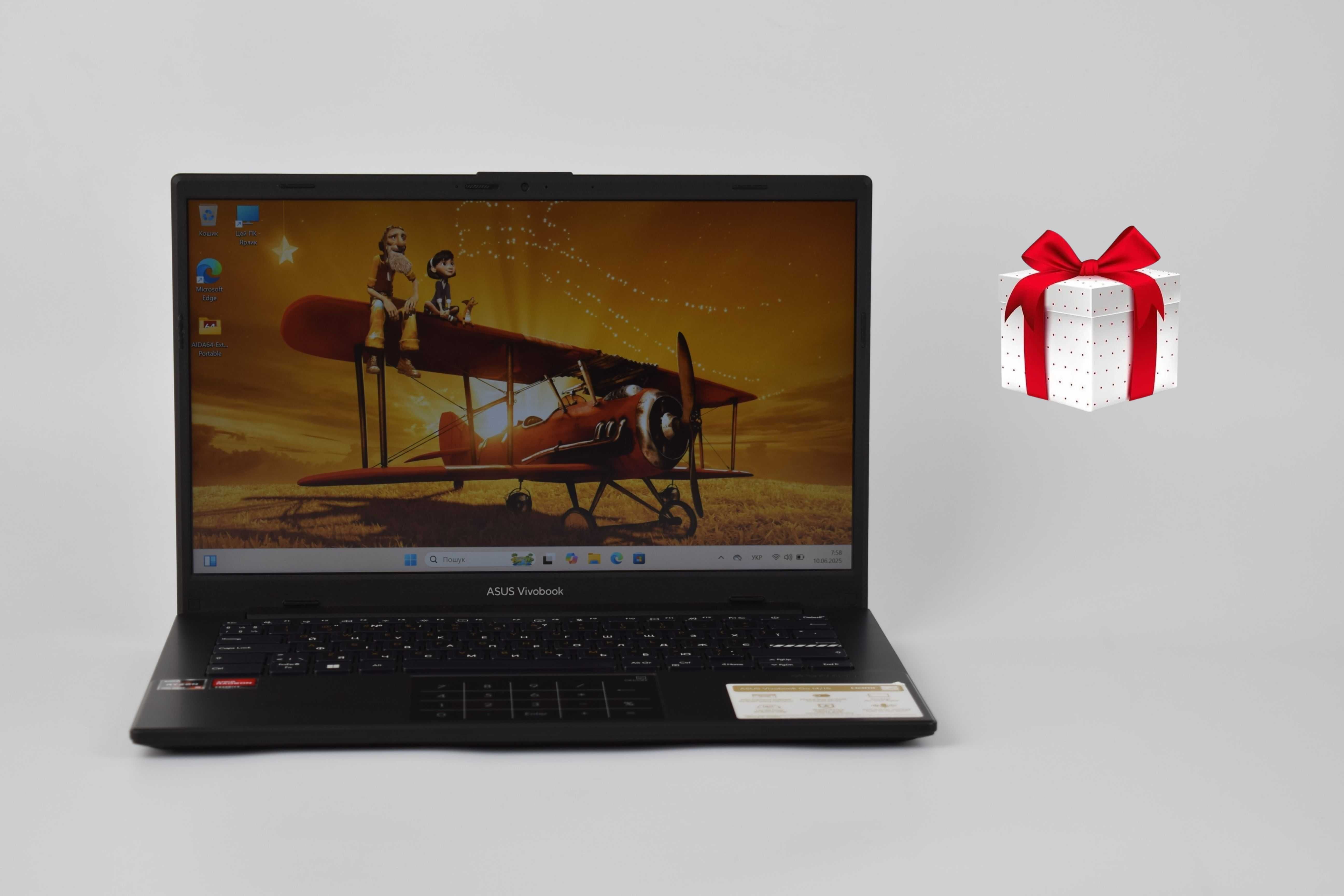 Asus VivoBook L1404F R5 7520U ddr5 8гб ssd 512гб 14" IPS Win11 Ноутбук