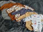 Zestaw 6 body chłopięcych rozmiar 62