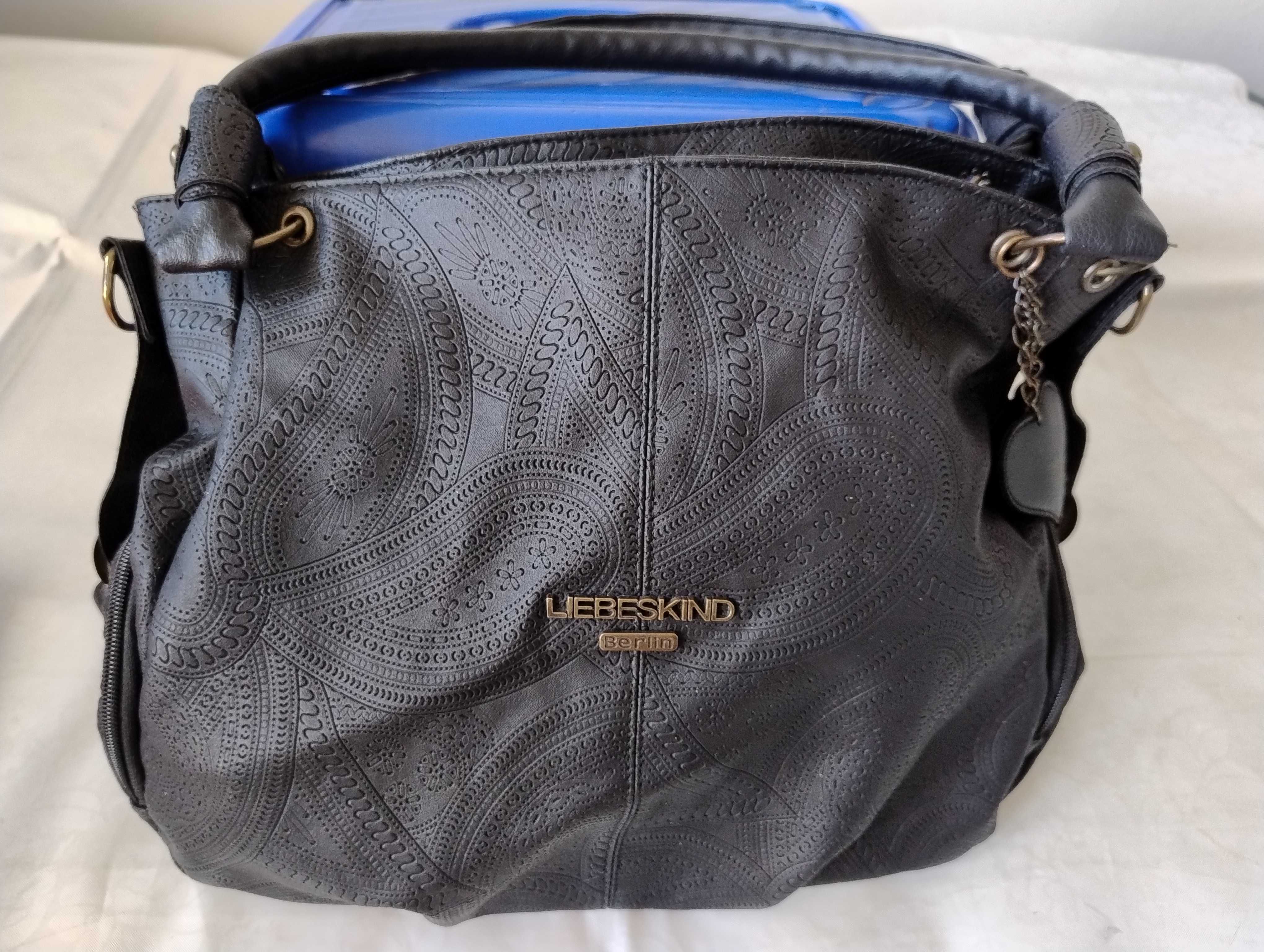 SUPER CENA Torebka torba Liebeskind Berlin czarna 36x31x11 cm