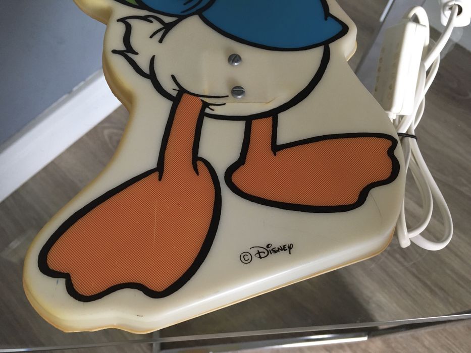 Disney Kaczor Donald lampa kinkiet lata 70