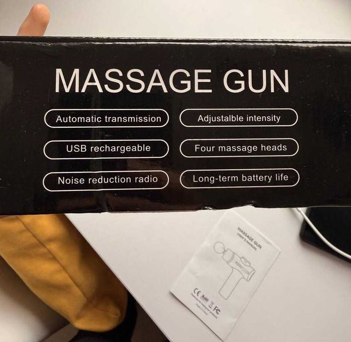 Перкусійний масажер для м'язів (Fascia Gun), масажний пістолет