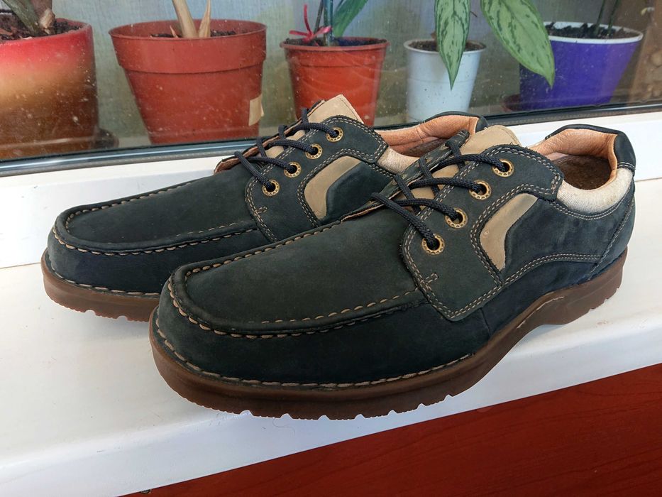 Удобные и легкие  кожаные мокасины "Clarks" . Оригинал,  44 р.