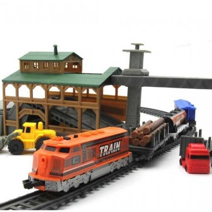 Залізниця BSQ 2083 з Лісопилкою і Вантажною Станцією, довжина 450 см