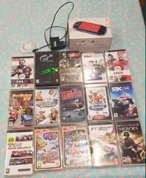 Vendo PSP com jogos por bicicleta btt como nova para jovem 14 anos