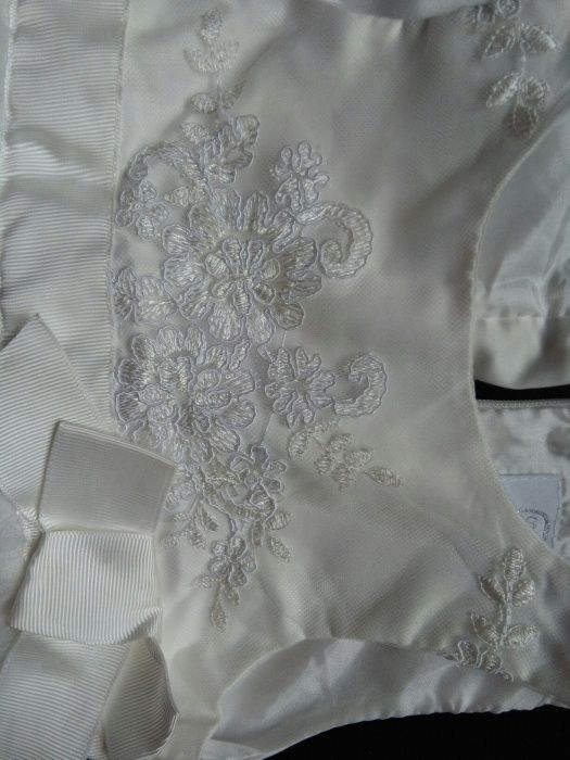 Sukienka do chrztu 74 buty sukieneczka chrzest biała wanilia