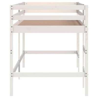 NOVO - Cama alta p/ criança c/ escada 90x190 cm pinho maciço