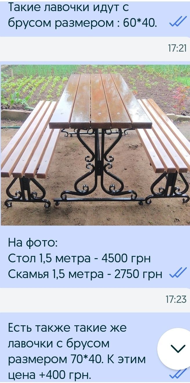 РАСПРОДАЖА! Лавочки, скамьи, стул, стол для двора, парка.