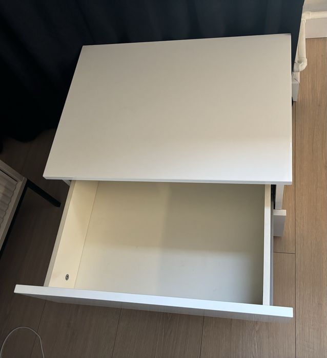 Szafka nocna -  biały połysk