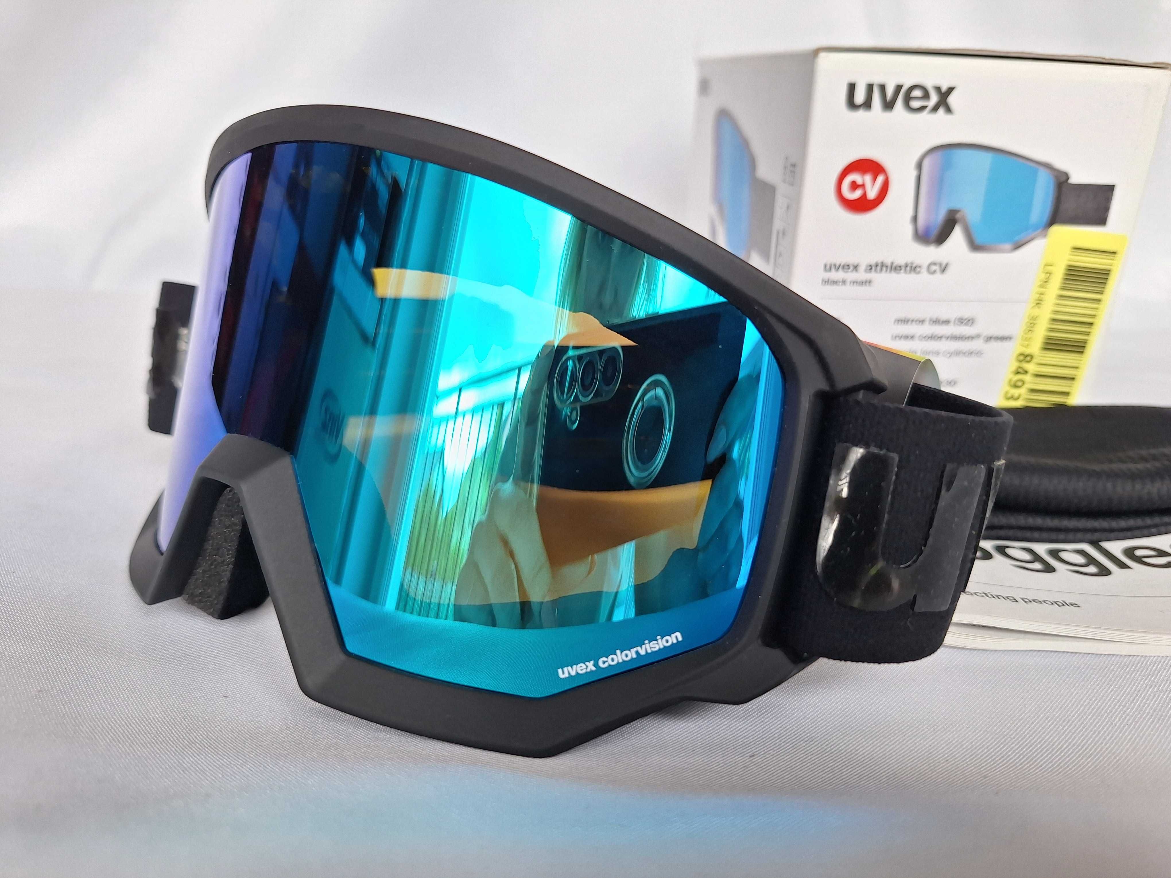 Gogle narciarskie Uvex Athletic CV Black Matt S2