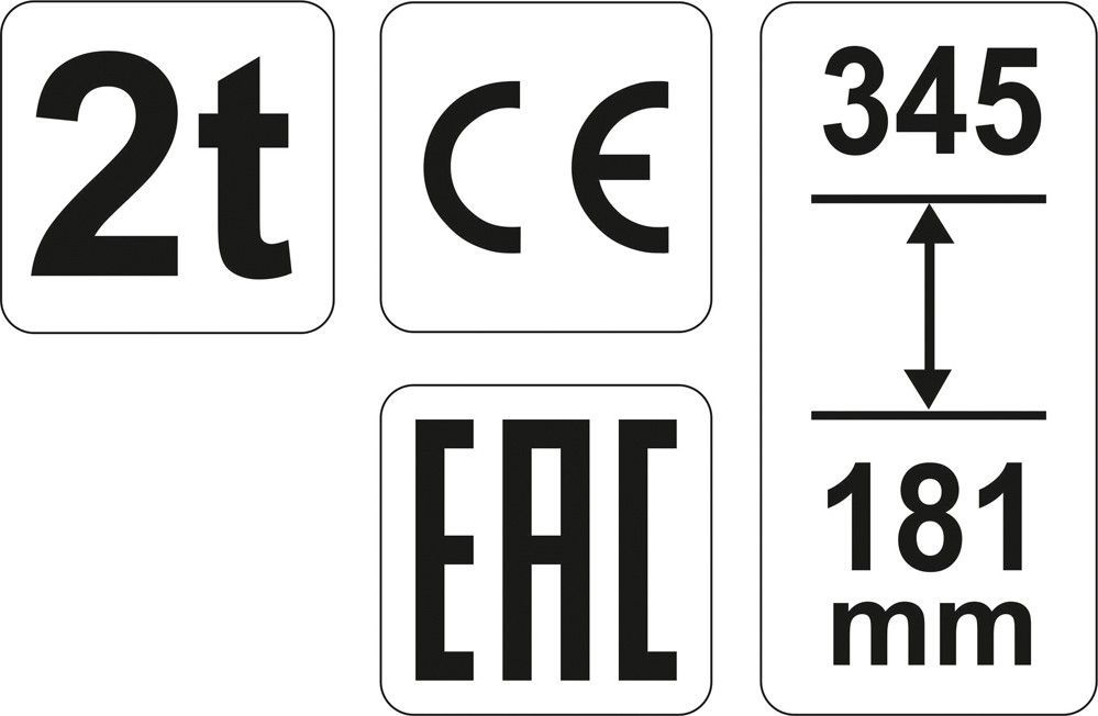 Podnośnik Hydrauliczny Słupkowy 2T - Yato