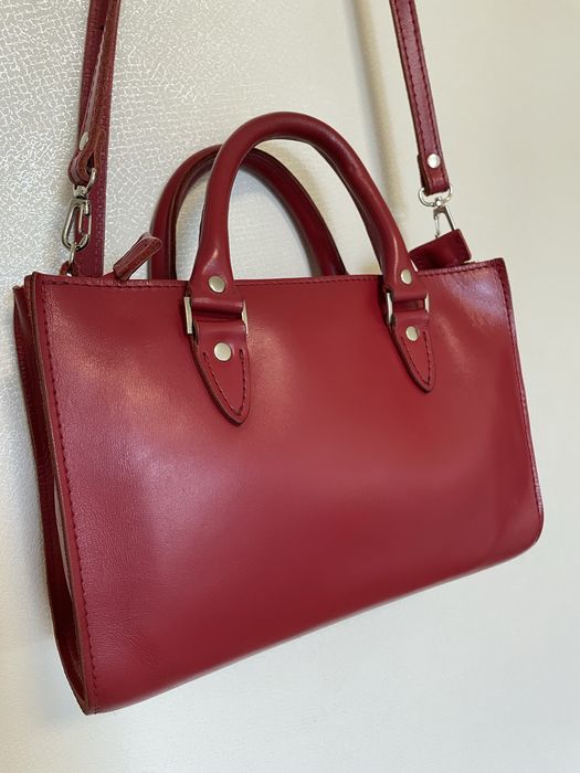 Сумка натур.шкіра The wings червона