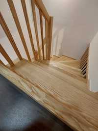 Stolarstwo - Stopnie drewniane na beton - trepy - schody - parapety