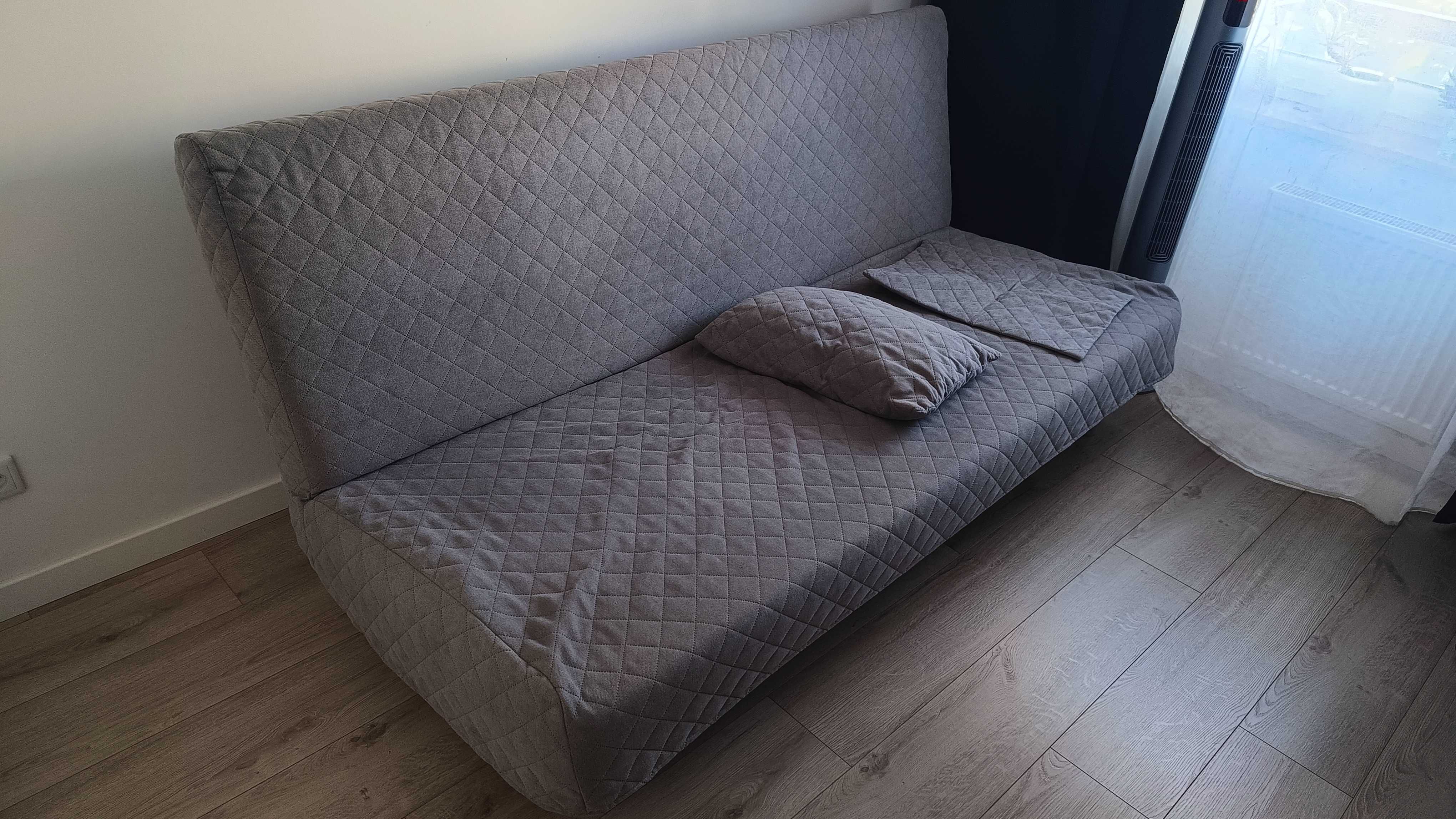 IKEA BEDDINGE Kanapa rozkładana 3 osobowa z szufladą