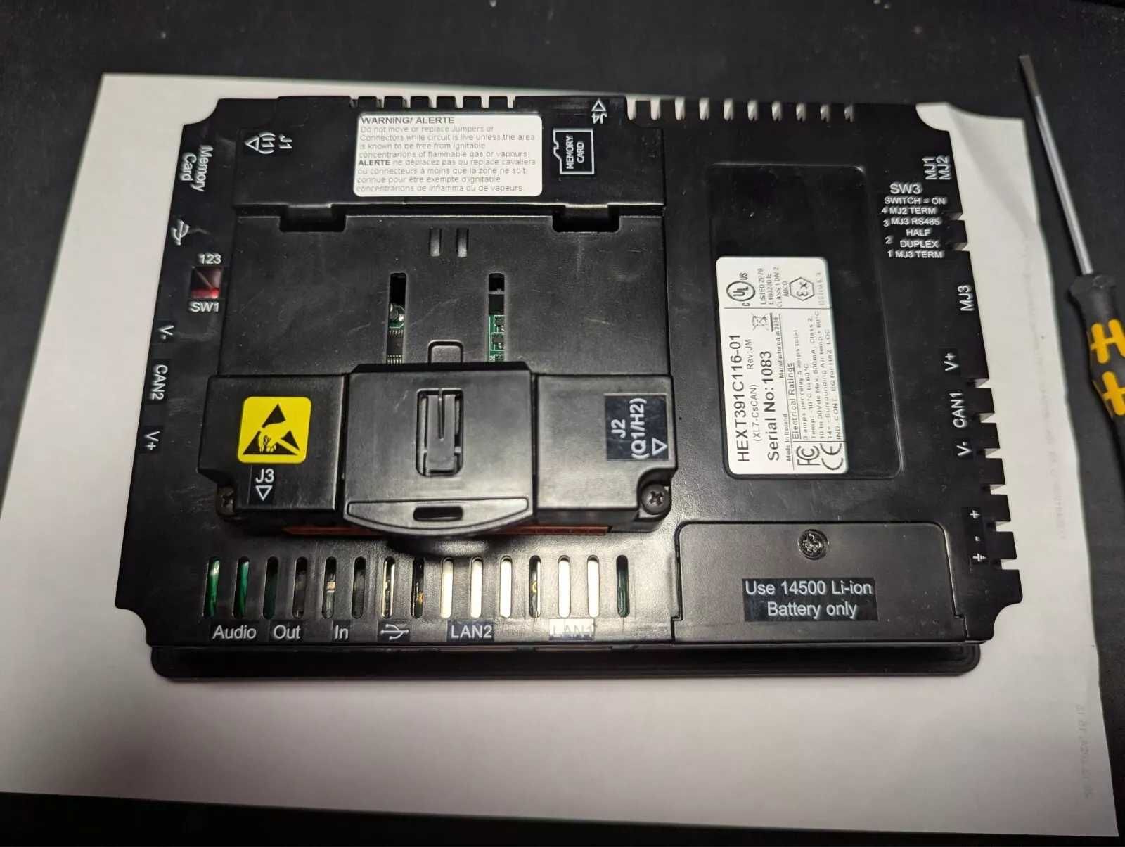 Horner XL7 HE-XW1E6 HEXT391C116 PLC HMI CsCan