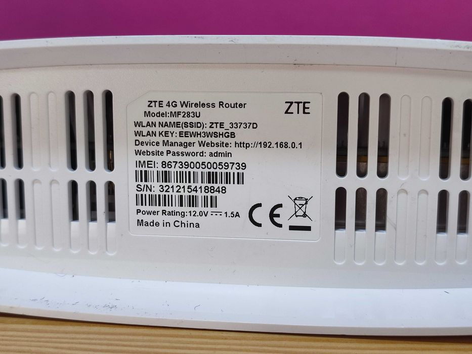 ZTE MF283U LTE CAT 4 Router WiFi