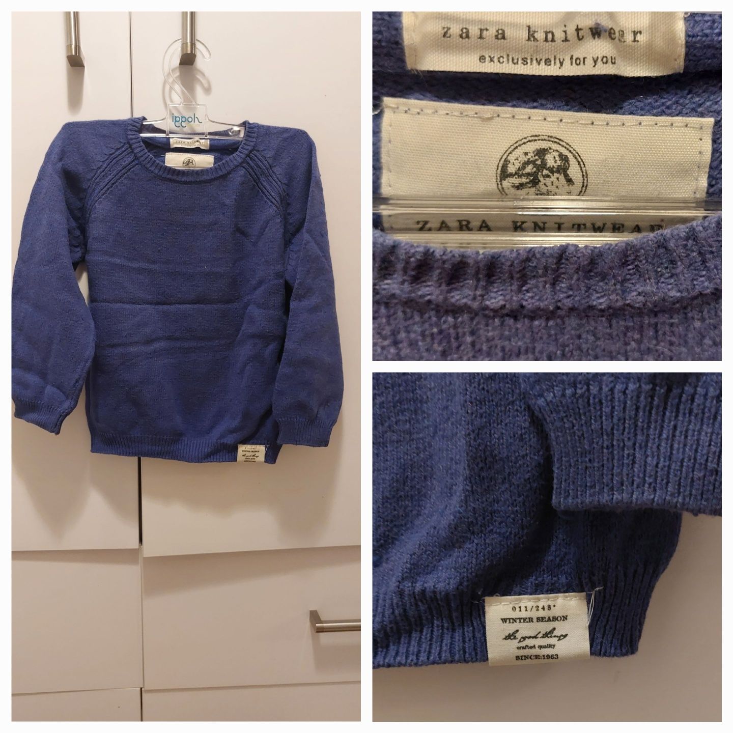 Fioletowy sweterek Zara 104