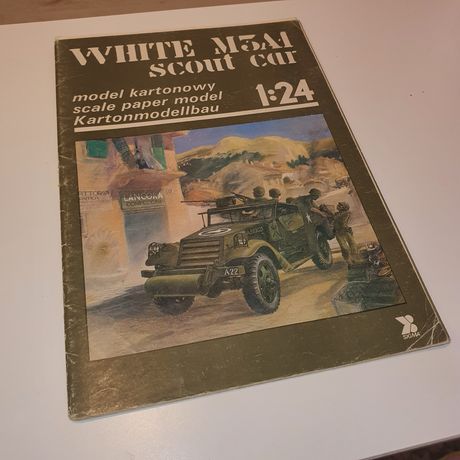 Model kartonowy White M3A1 scout car