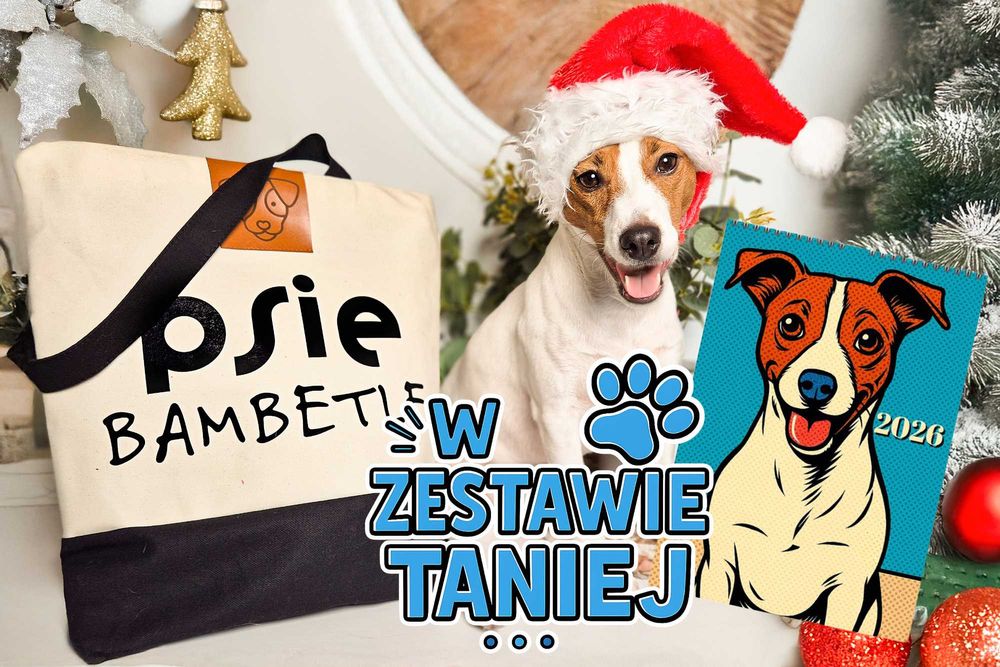 Zestaw 1* Torba Psiebambetle + kalendarz ze smaczkami na każdy miesiąc