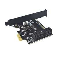 Placa de expansão PCI-E SATA III, 6Gbps 4 portas