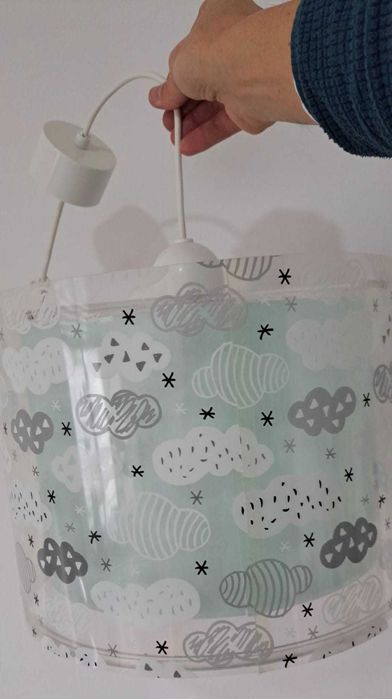 Vendo candeiro de tecto verde água