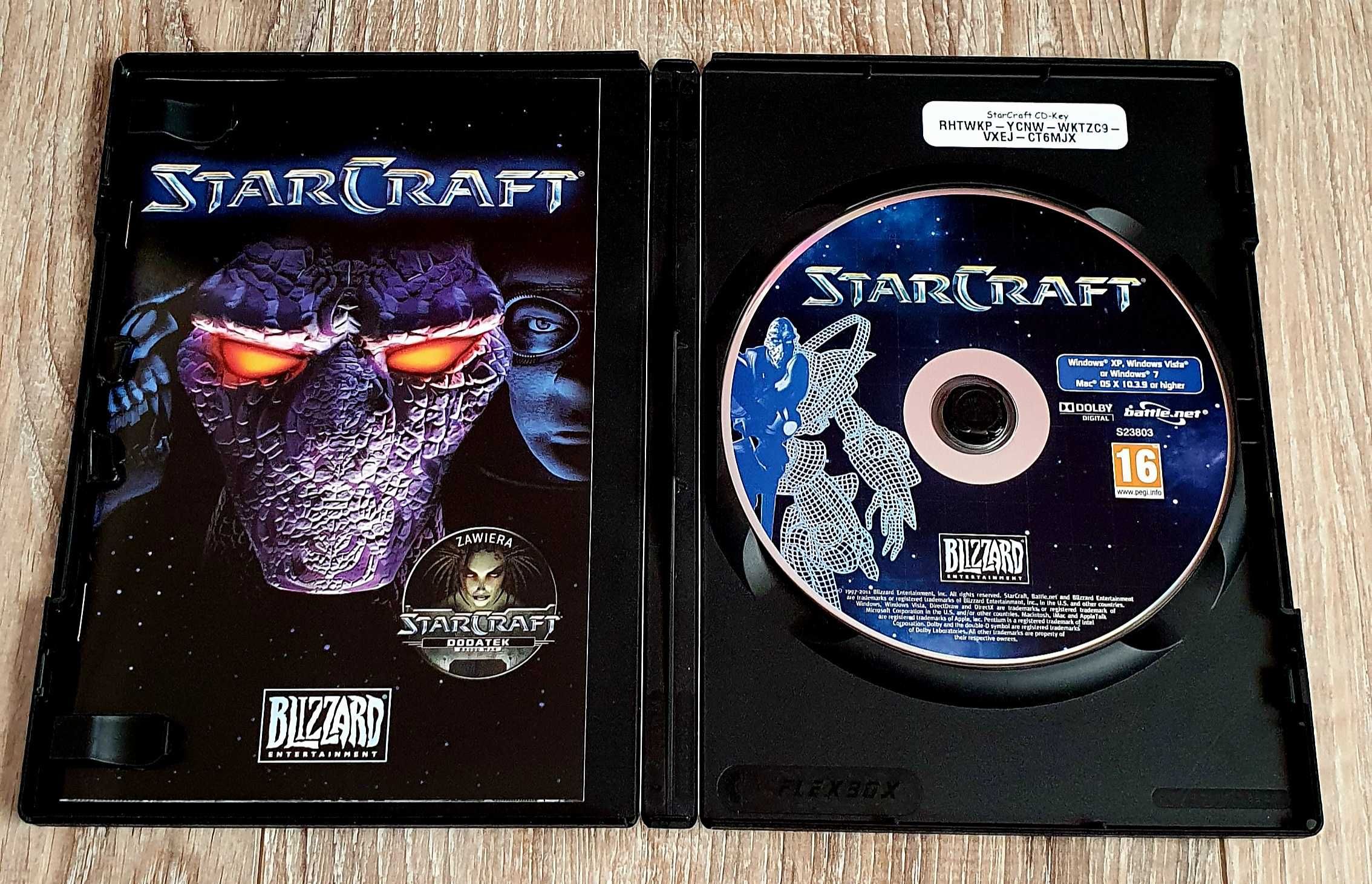 Kolekcja gier PC -  Wiedźmin, Heroes, StarCraft, WarCraft III, Max Pay