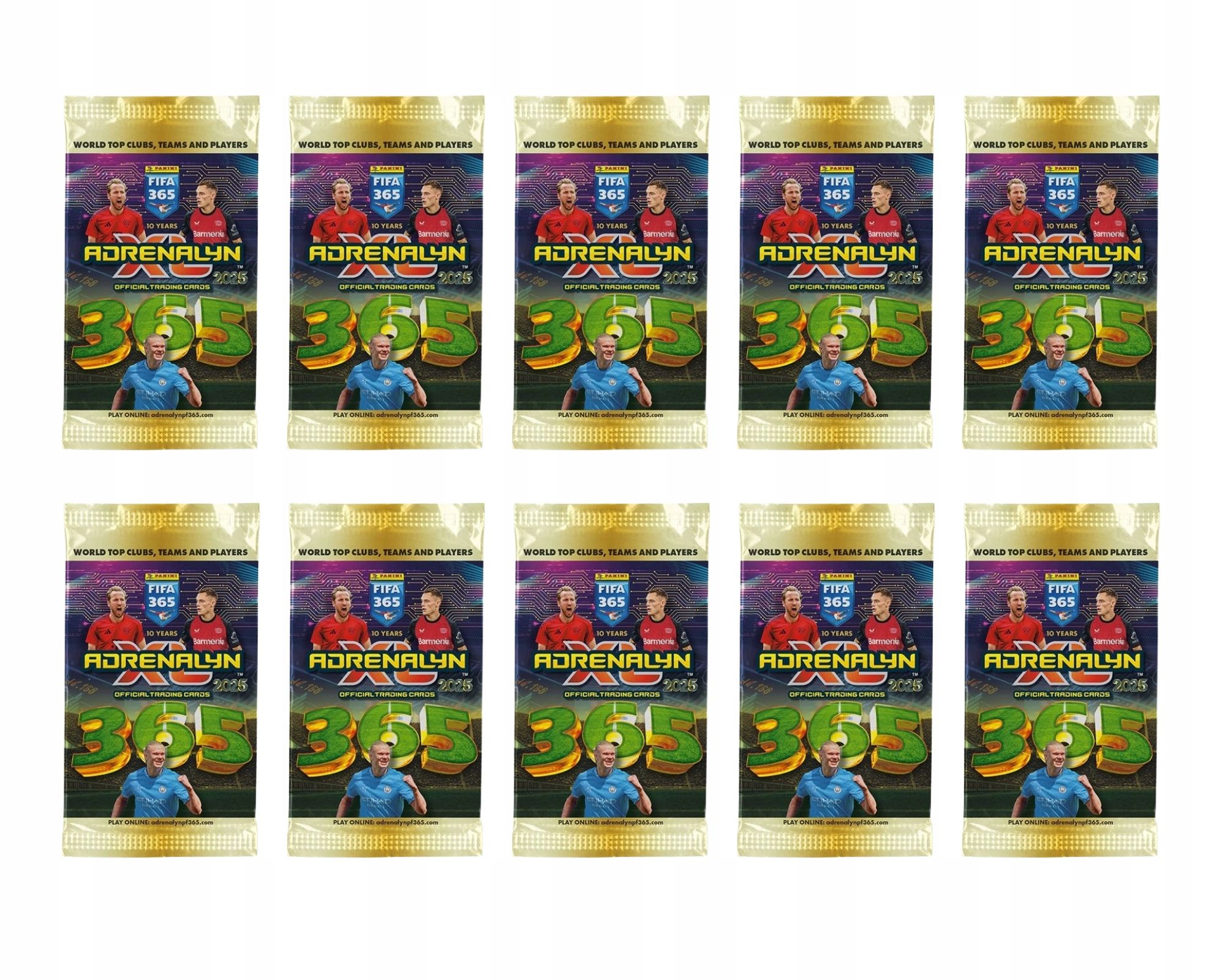 10 X Saszetka Fifa 365 karty 2025 Adrenalyn Xl Panini