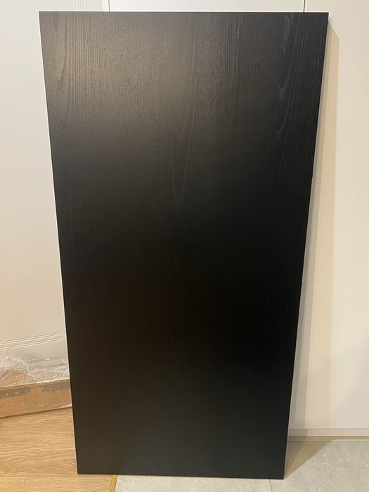 IDÅSEN Blat, czarny, 160x80 cm