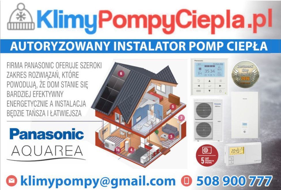 Pompa ciepła Panasonic HP 7kW z montażem A+++ WC07J3E5 Gwarancja 7 lat