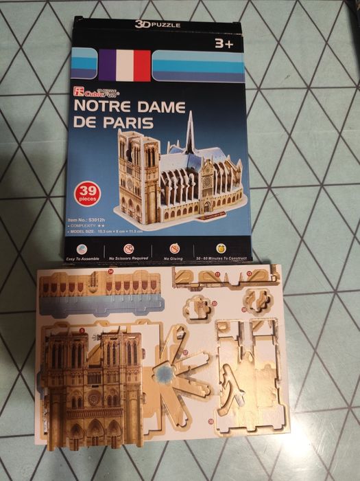 3D пазл Нотр-Дам-де-Пари 39 штук