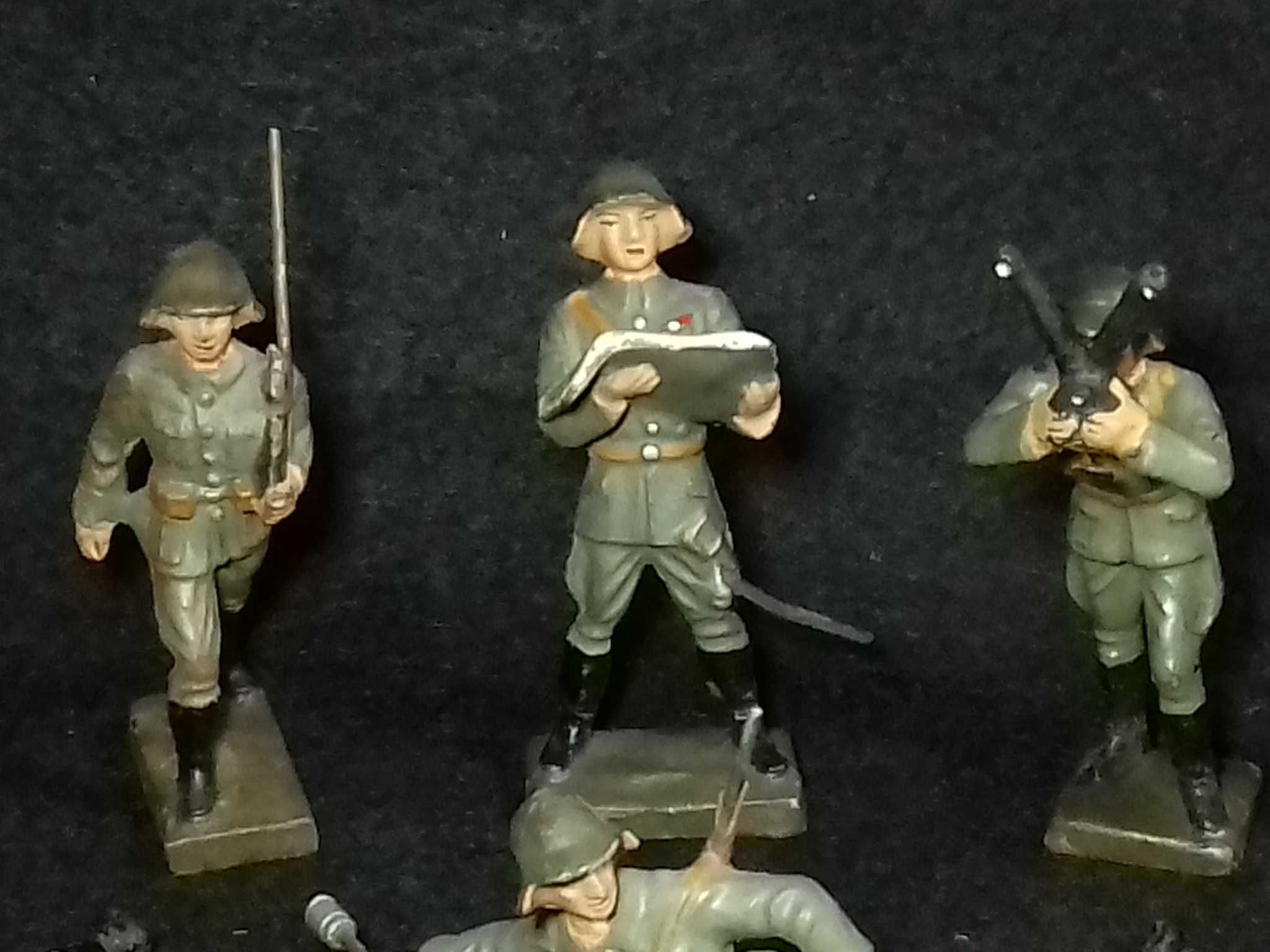 Lineol Soldiers (10 unid) - made in Germany 1940´s