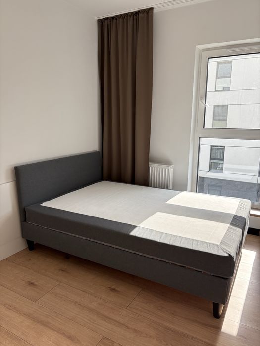 Łóżko kontynentalne SÄBÖVIK IKEA 140/200 cm z materacem