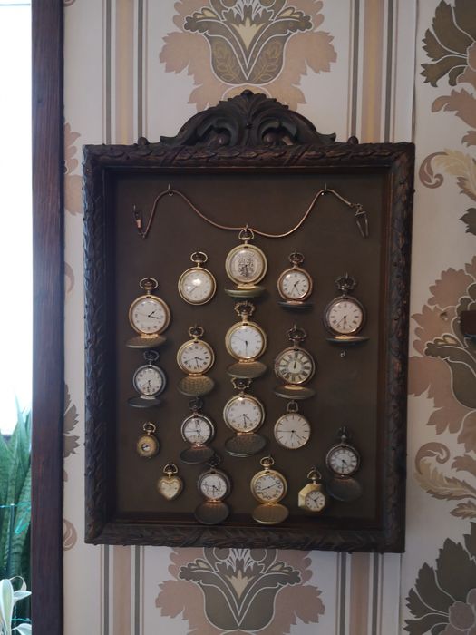 Coleção de relógios de bolso