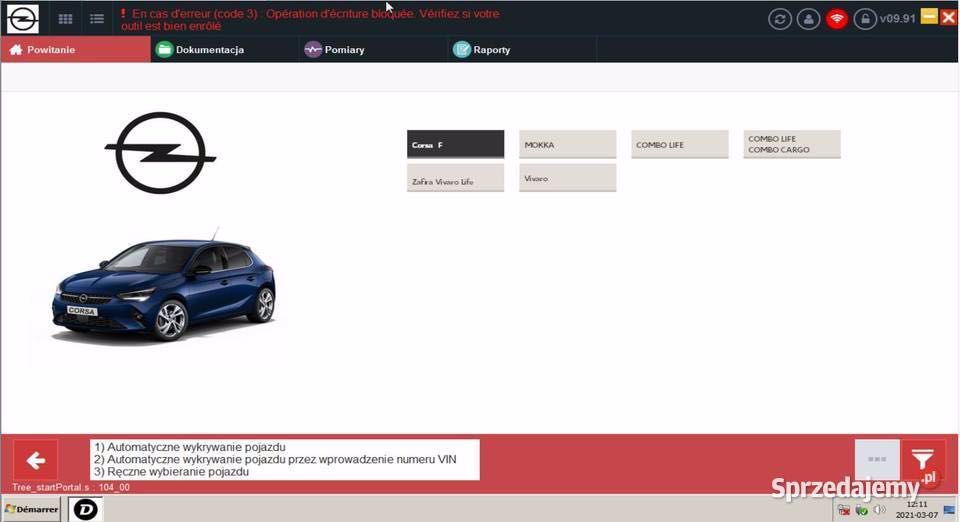INTERFEJS diagnostyczny PEUGEOT/CITROEN Lexia 3 9.91 PL multidiag