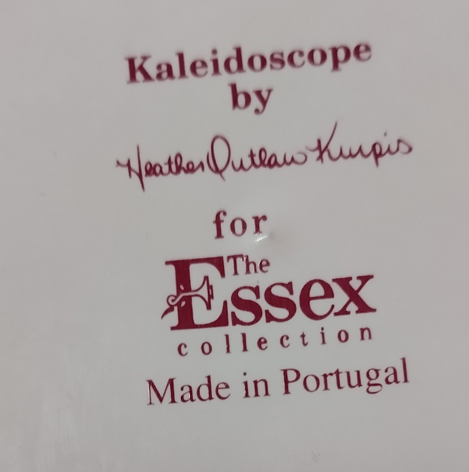 Prato de natal para salada da Kaleidoscope  para a coleção Essex