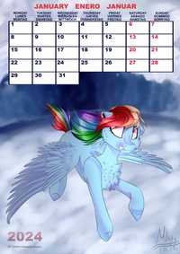 Kalendarz Pony koniki konie hobby horse