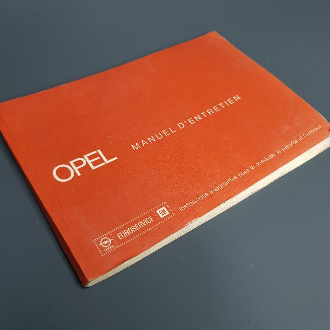 Manual de instruções e de manutenção Opel Ascona/Kaddet/Manta/Record a