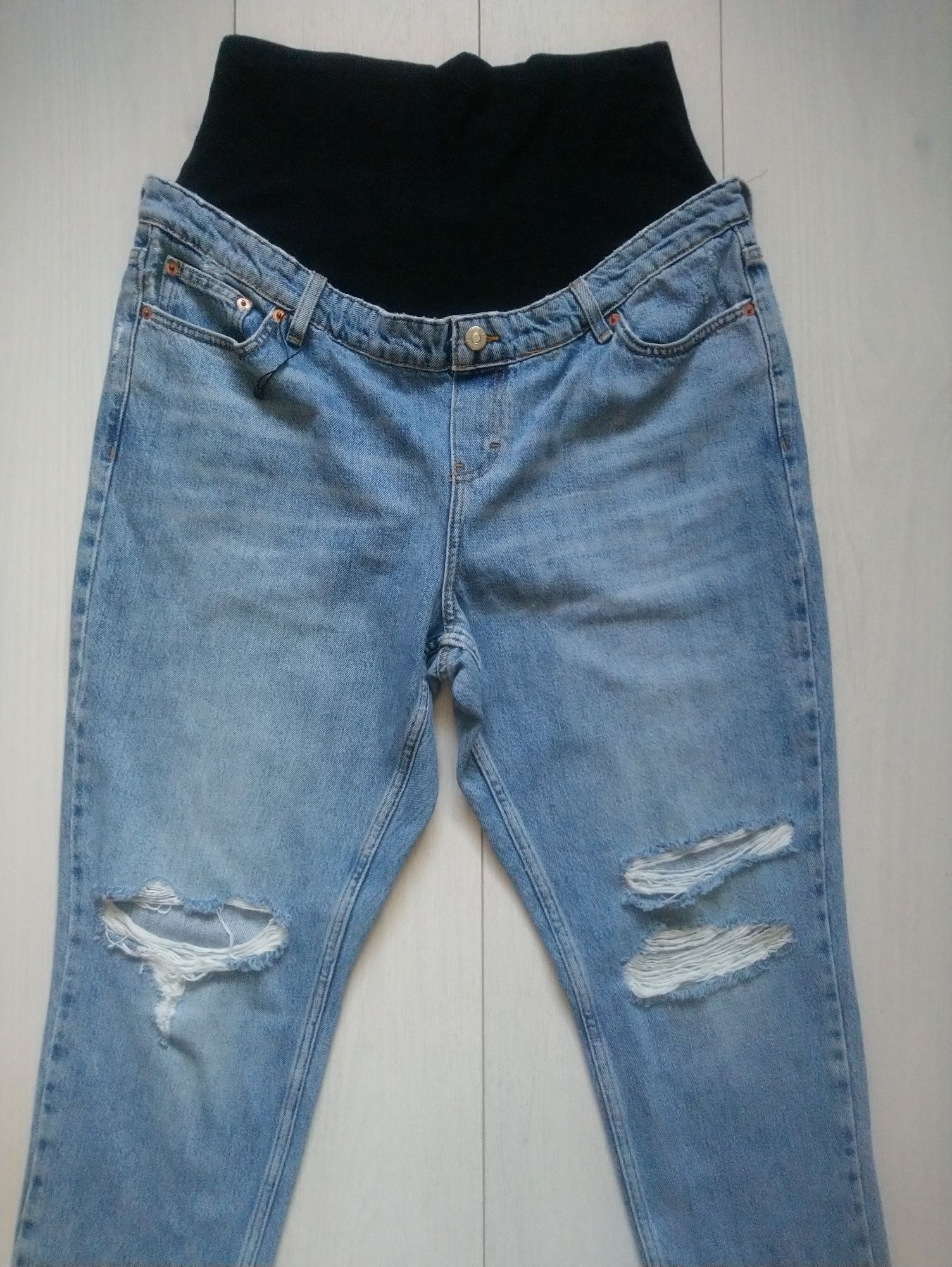 Джинси з дирками для вагітних W34, L30 Topshop