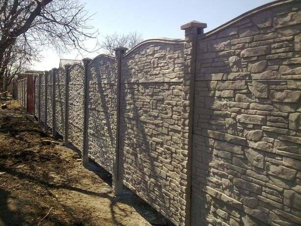 забор бетонный секционный цена винница