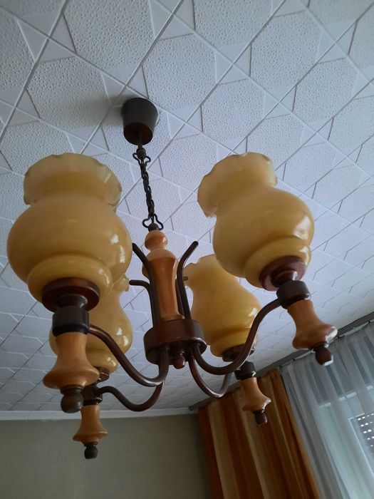 Lampa wisząca 4 klosze